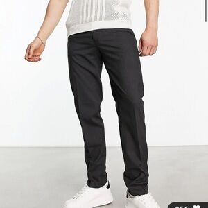 ASOS Design Slim Smart Trouser in Charcoal